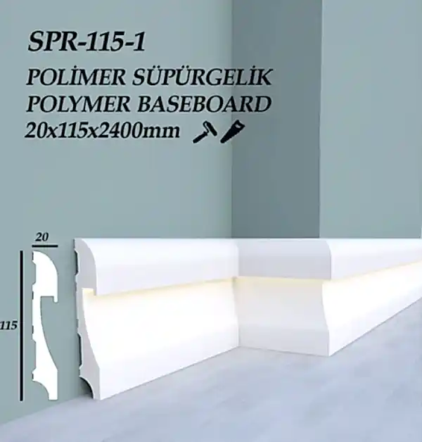 POLİMER SÜPÜRGELİK LEDLİ