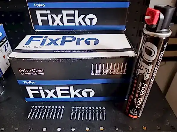 FixEko Gaz Çivi 1000ad. 27MM